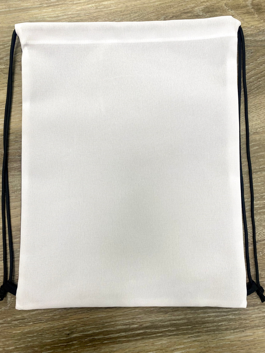 White/Black Sublimation Drawstring Backpack