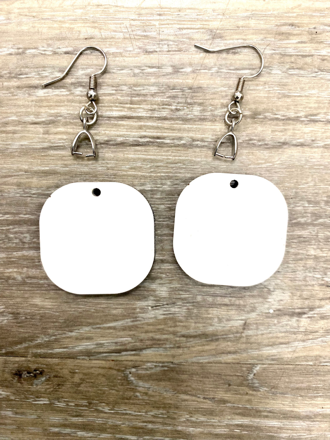 Round Square Sublimation Earrings