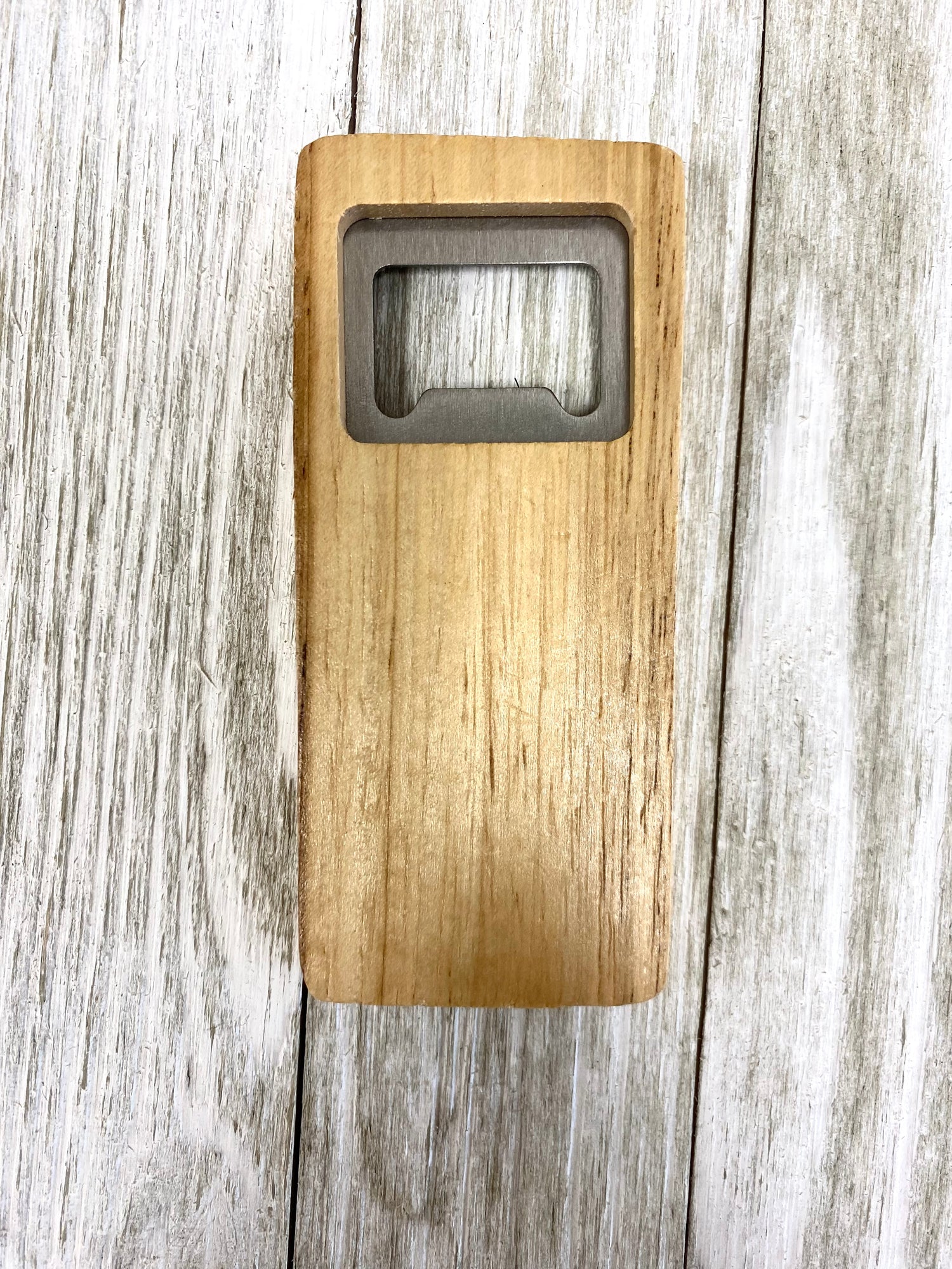 Rectangle Wood Flat Bottle Opener