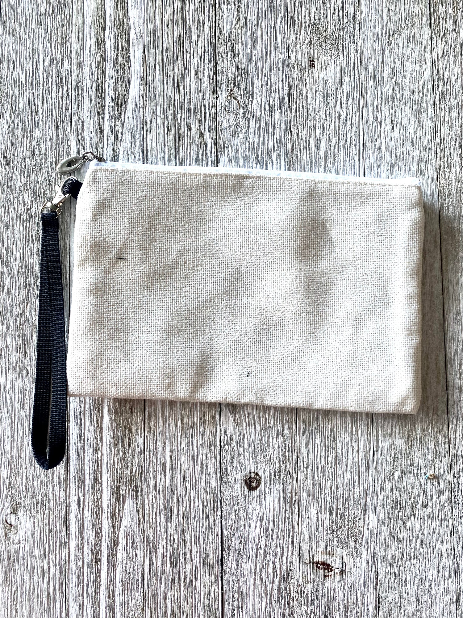 Linen Cosmetic/Pencil Pouch Sublimation Bag