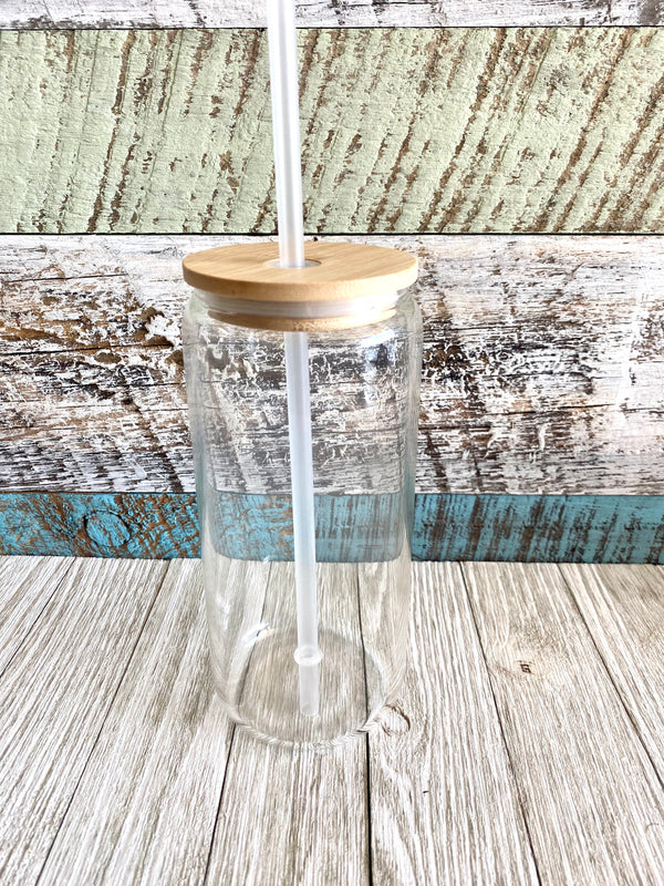 Glass Tumbler, Libbey Cup, Bamboo Lid, Clear Glassware, Eco-Friendly Drinkware, Sustainable Tumbler, Reusable Glass Cup, 20oz Glass Mug, Premium Glassware, Hydration Solution, Environmentally Friendly Cup, Libbey Glass with Bamboo Cover,