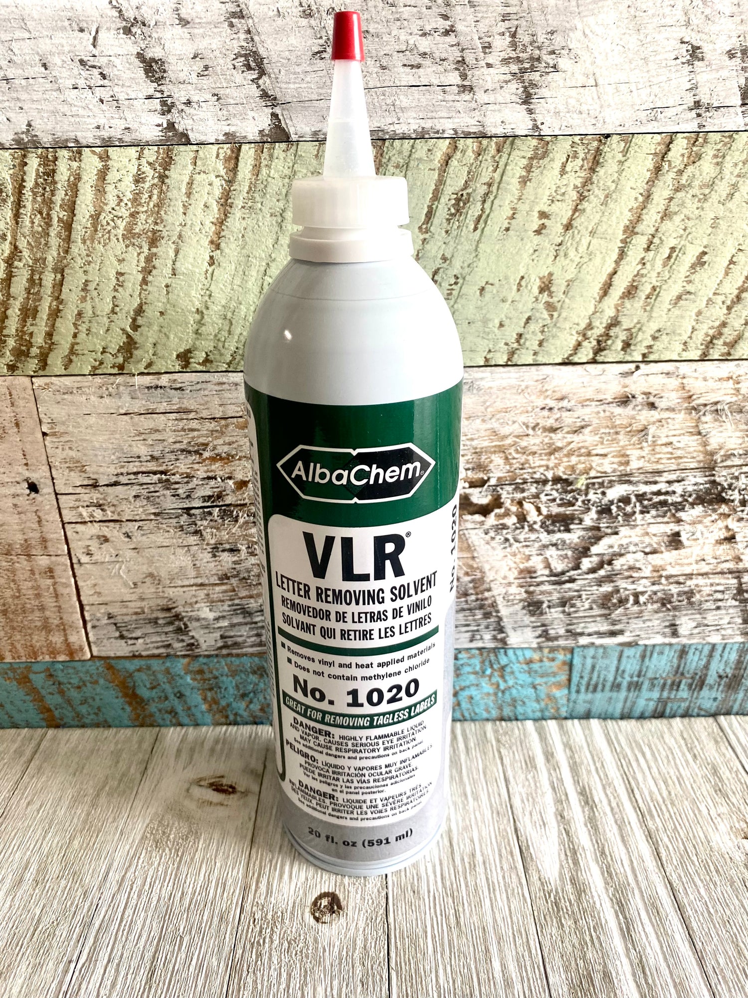 Vinyl Letter Remover, AlbaChem VLR, Solvent for Vinyl Lettering, Lettering Removal Solution, VLR Solvent 20oz, Adhesive Remover, Vinyl Graphics Cleaner, Signage Letter Remover, AlbaChem Product, Graphic Design Solvent, Vinyl Decal Cleaner, Lettering Adhesive Dissolver,