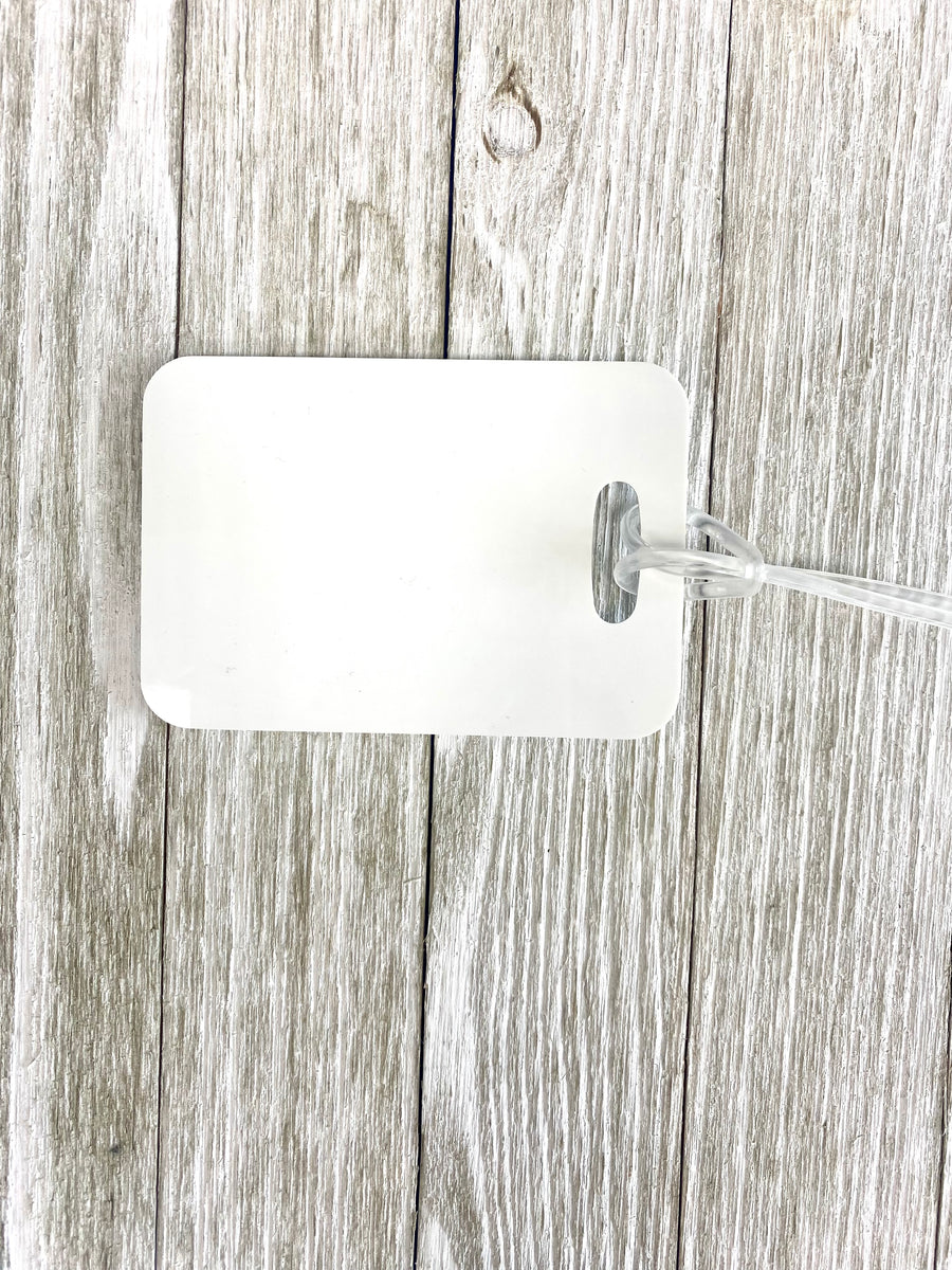 Sublimation Bag Tag, Custom Bag Tag, Personalized Luggage Tag, Travel Accessories, Unique Gift, Durable Bag Identifier, Vibrant Colors, High-Quality Sublimation, Customizable Design, Travel Essentials, Baggage Identification, Rectangle Tag, Sublimated Accessories,