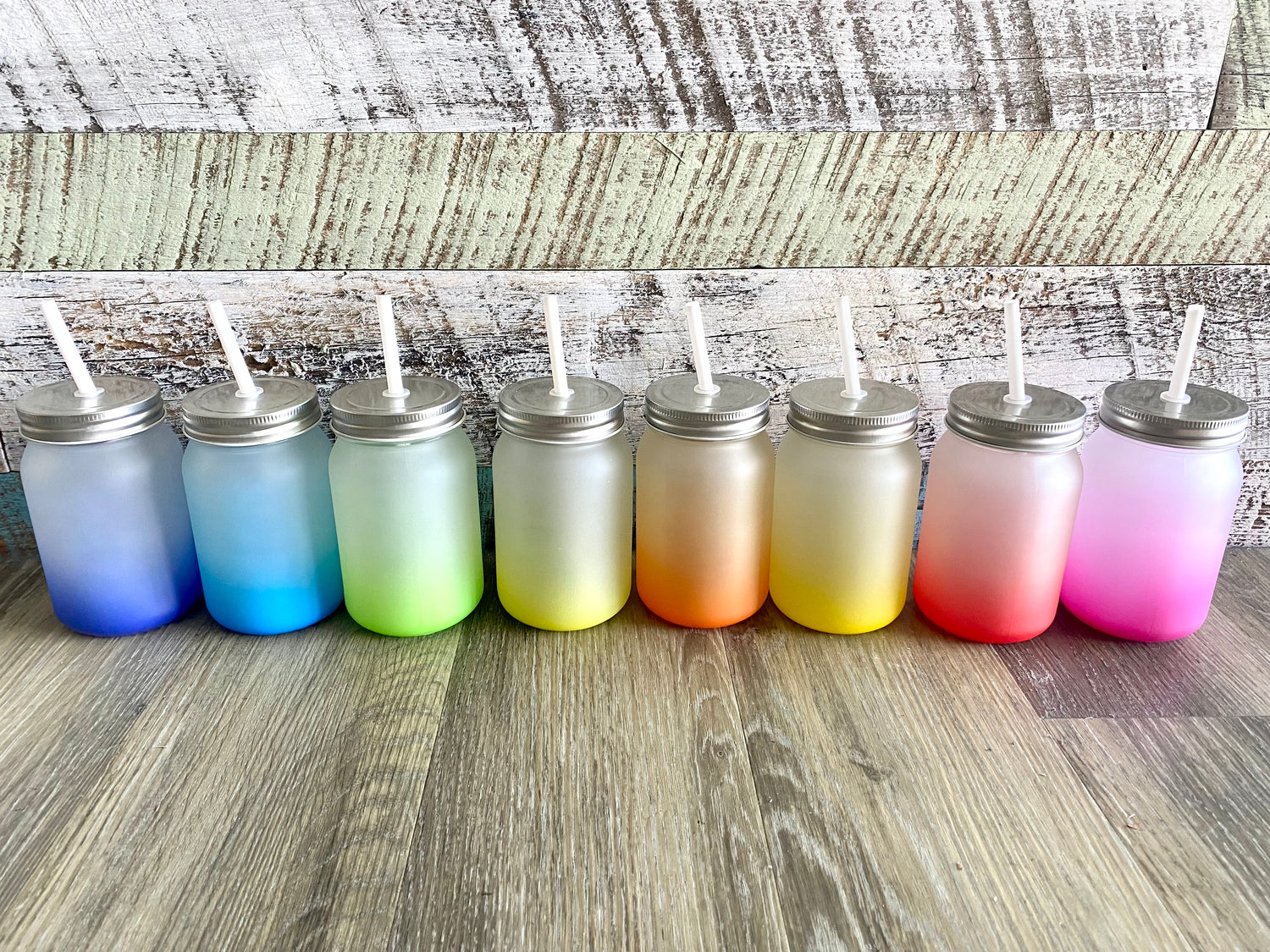 Ombre glass mason jar, Sublimation-friendly drinkware, Customizable 12oz glass jar, Personalized sublimation mason jar, DIY sublimation crafts, Ombre design sublimation tumbler, 12oz glass jar for sublimation, Creative sublimation projects, Custom sublimation drinkware, Glass mason jar blanks, Sublimation printing success, Crafty sublimation ideas, Personalized glassware for sublimation,