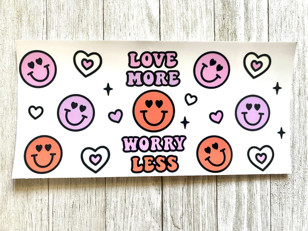 Love More UV DTF Cup Wrap