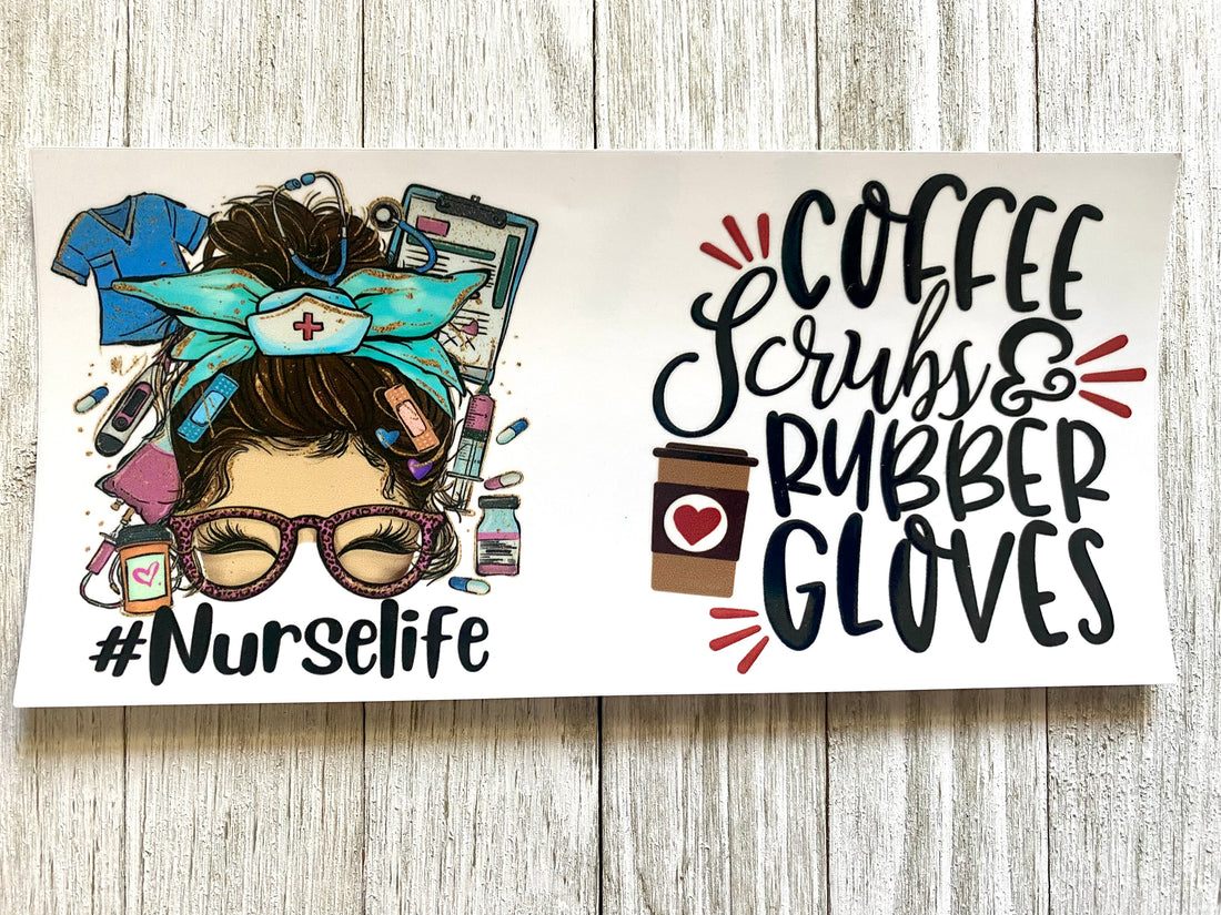 Nurse Life UV DTF Cup Wrap