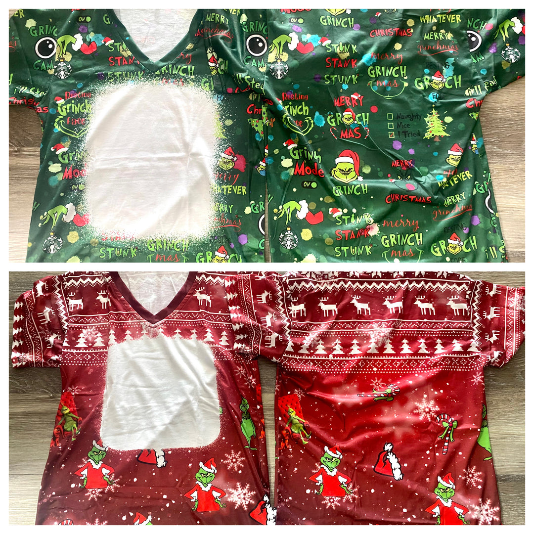 Christmas Green Guy Polyester Bleach T-Shirt
