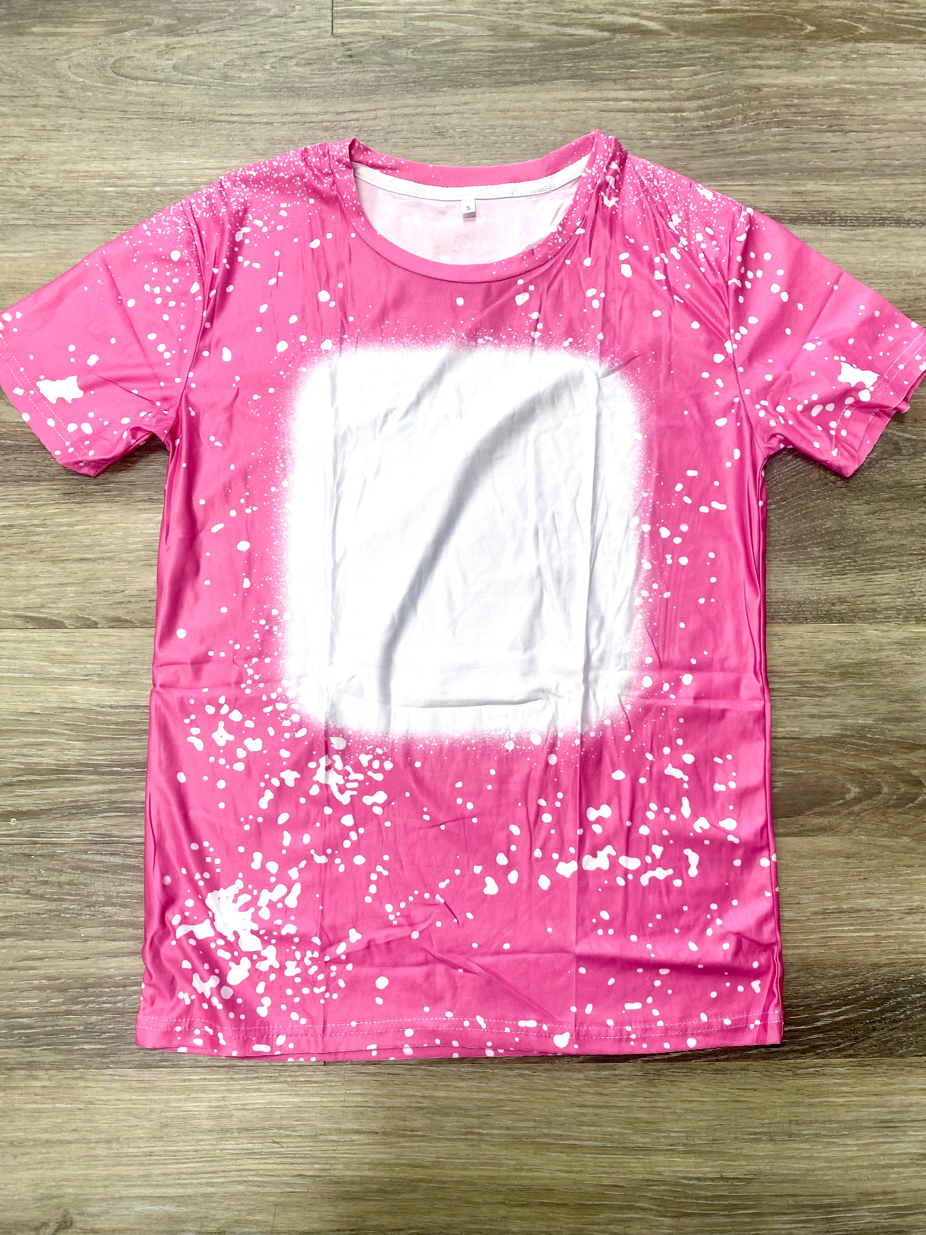 Polyester Faux Bleached T-Shirts