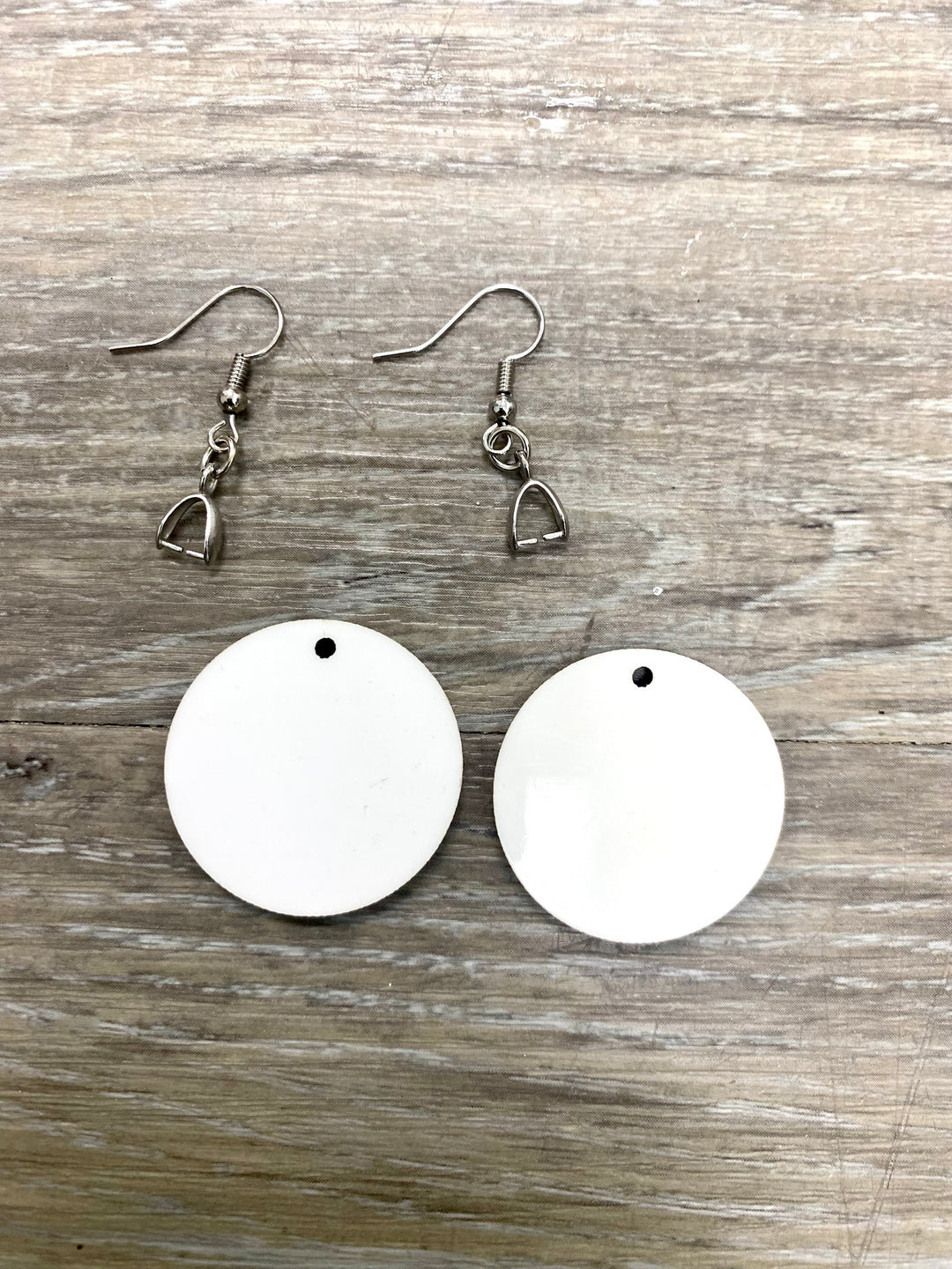 Small Circle Sublimation Earrings