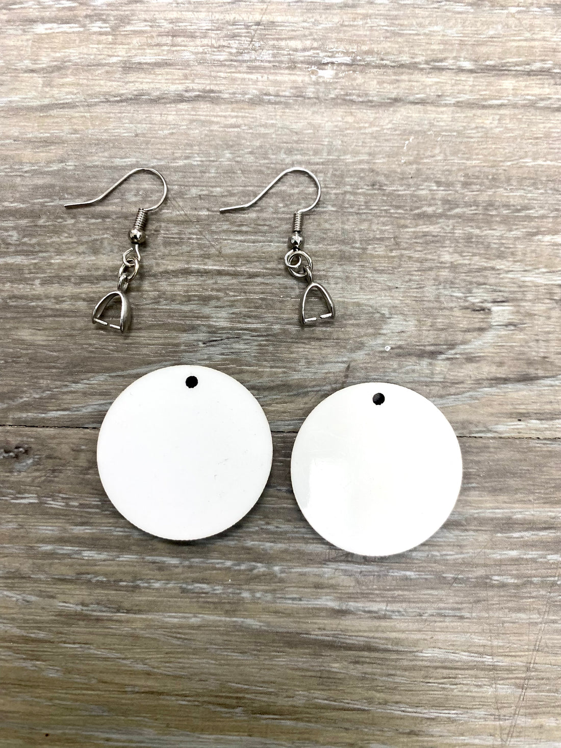 Small Circle Sublimation Earrings