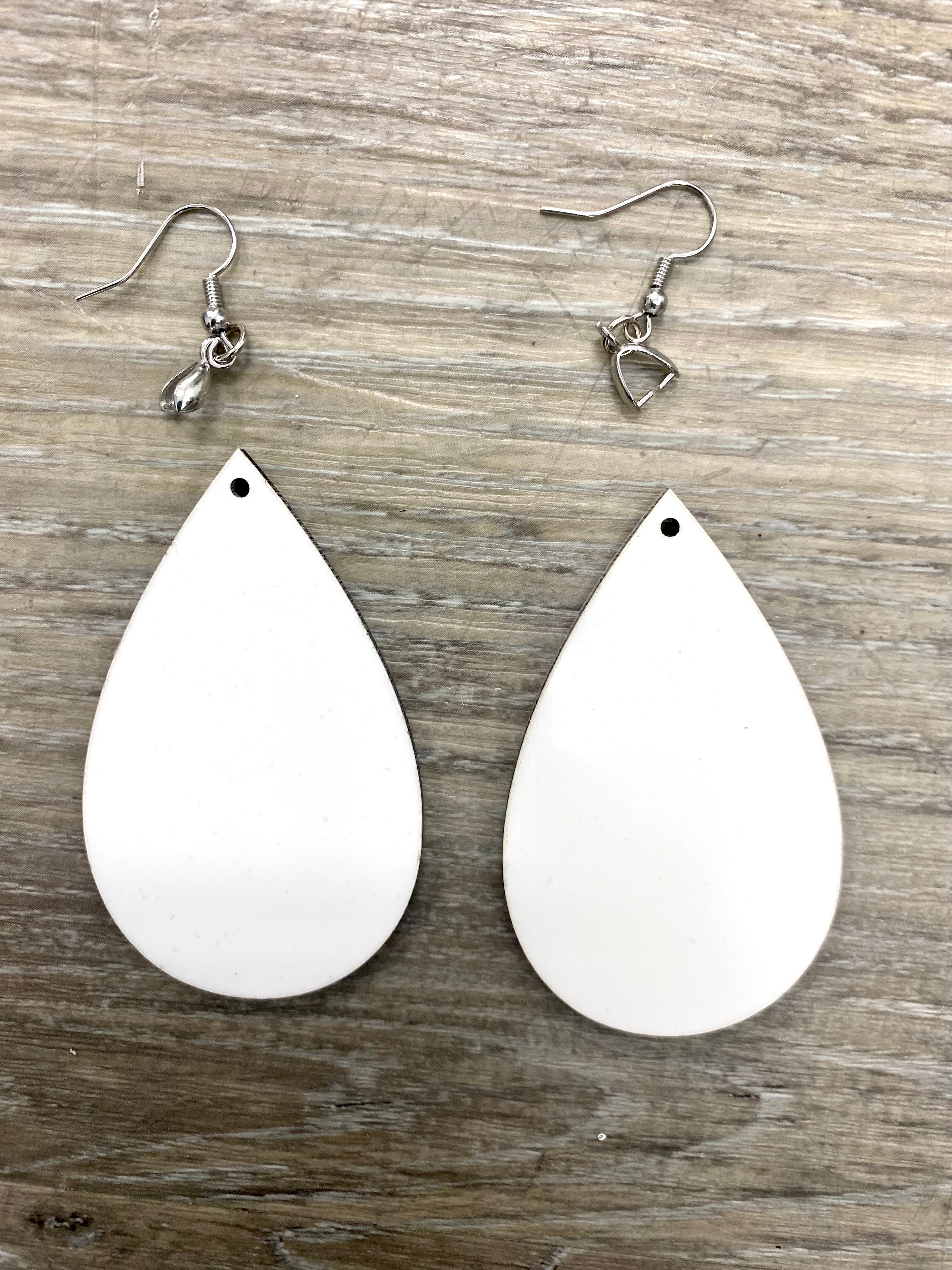 Large Teardrop Sublimation Earrings