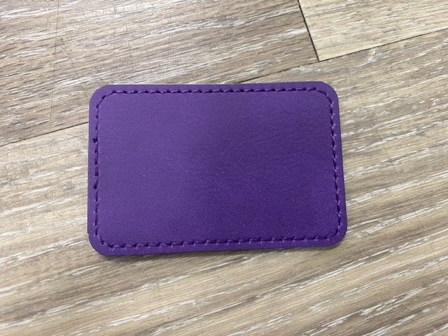 Laserable Leatherette Patches - Iron on 3"x2"