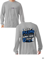 Keep Pulsing Almost There (Blue, Black, & White Image)