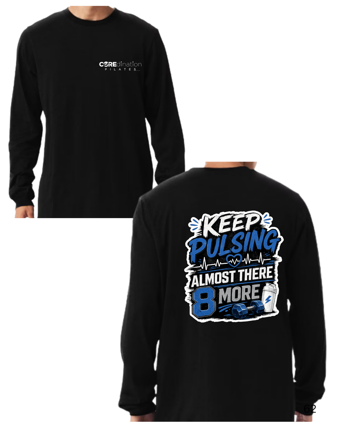 Keep Pulsing Almost There (Blue, Black, &amp; White Image)