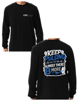 Keep Pulsing Almost There (Blue, Black, & White Image)