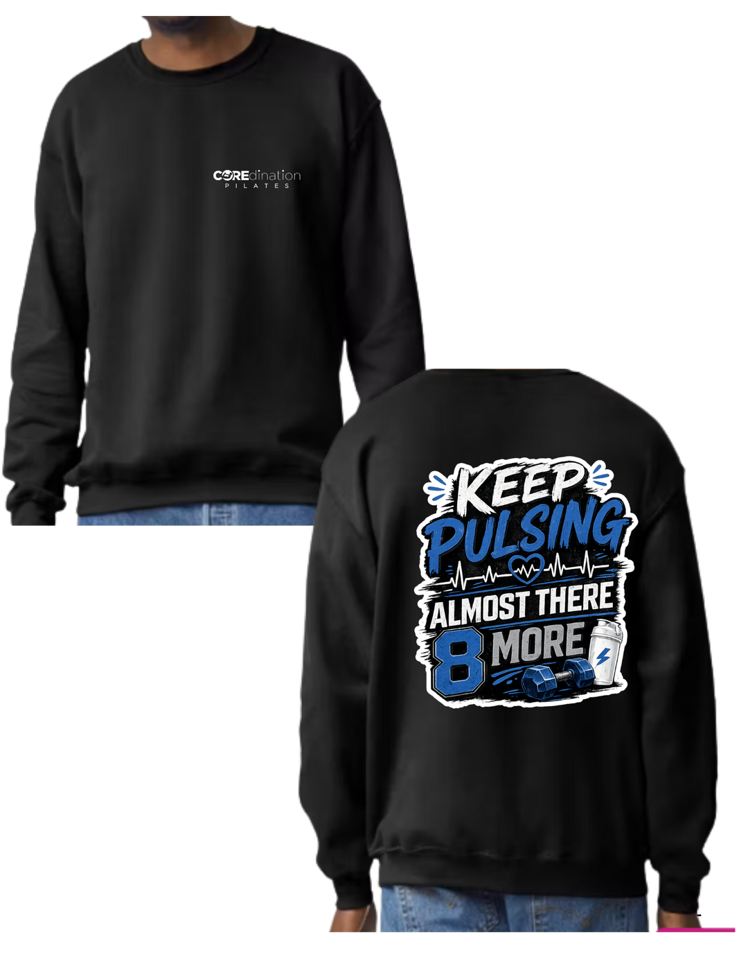 Keep Pulsing Almost There (Blue, Black, &amp; White Image)
