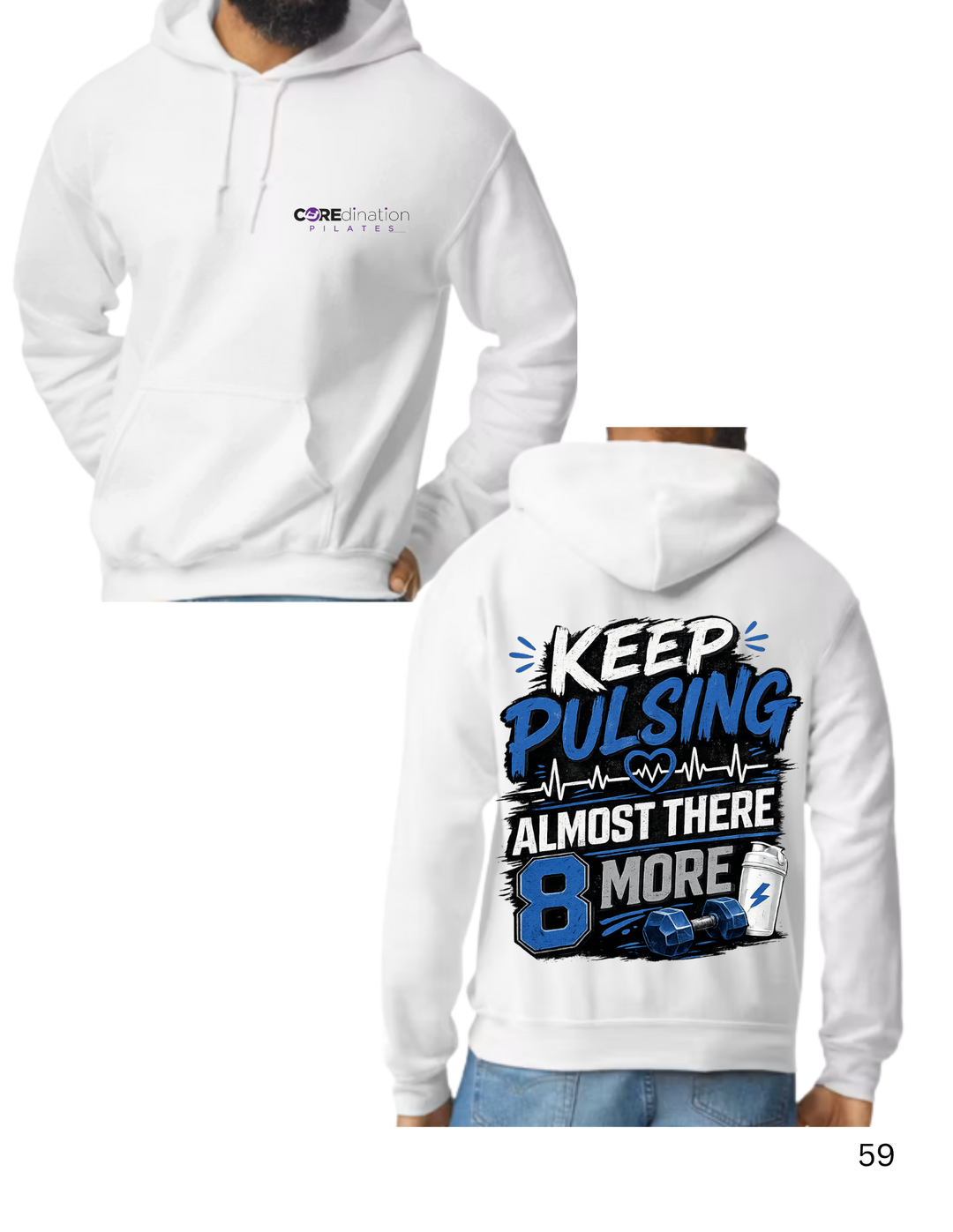Keep Pulsing Almost There (Blue, Black, &amp; White Image)