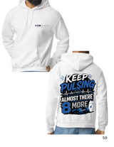 Keep Pulsing Almost There (Blue, Black, & White Image)