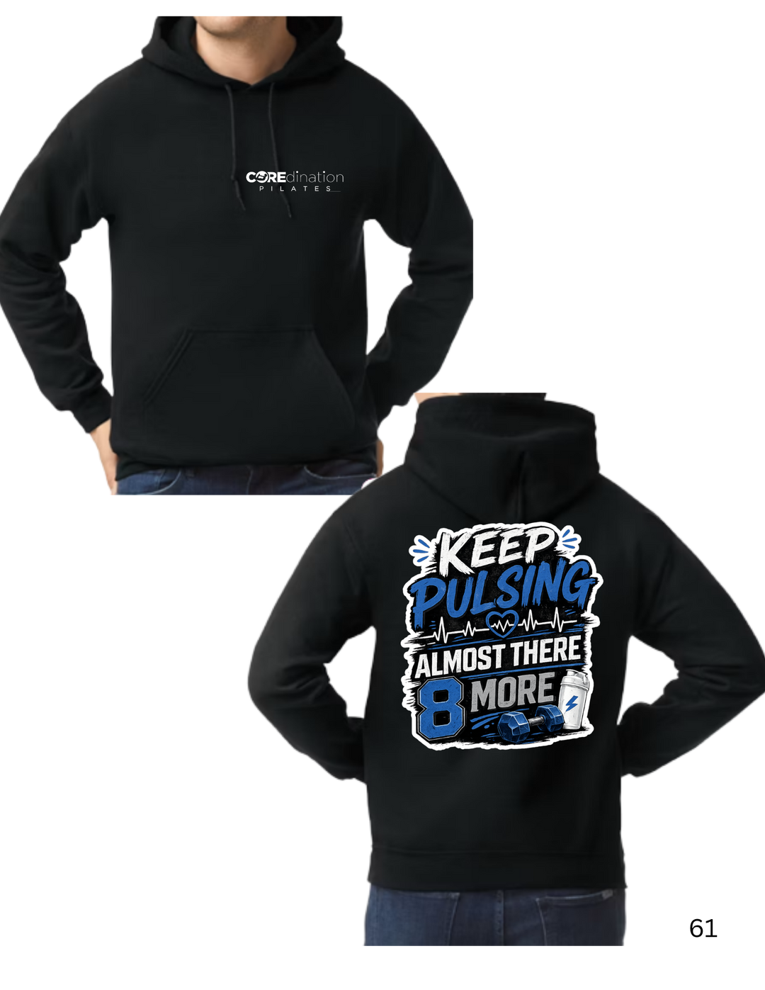 Keep Pulsing Almost There (Blue, Black, &amp; White Image)