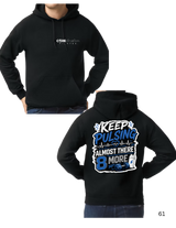 Keep Pulsing Almost There (Blue, Black, & White Image)