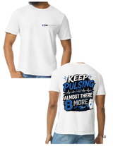 Keep Pulsing Almost There (Blue, Black, & White Image)