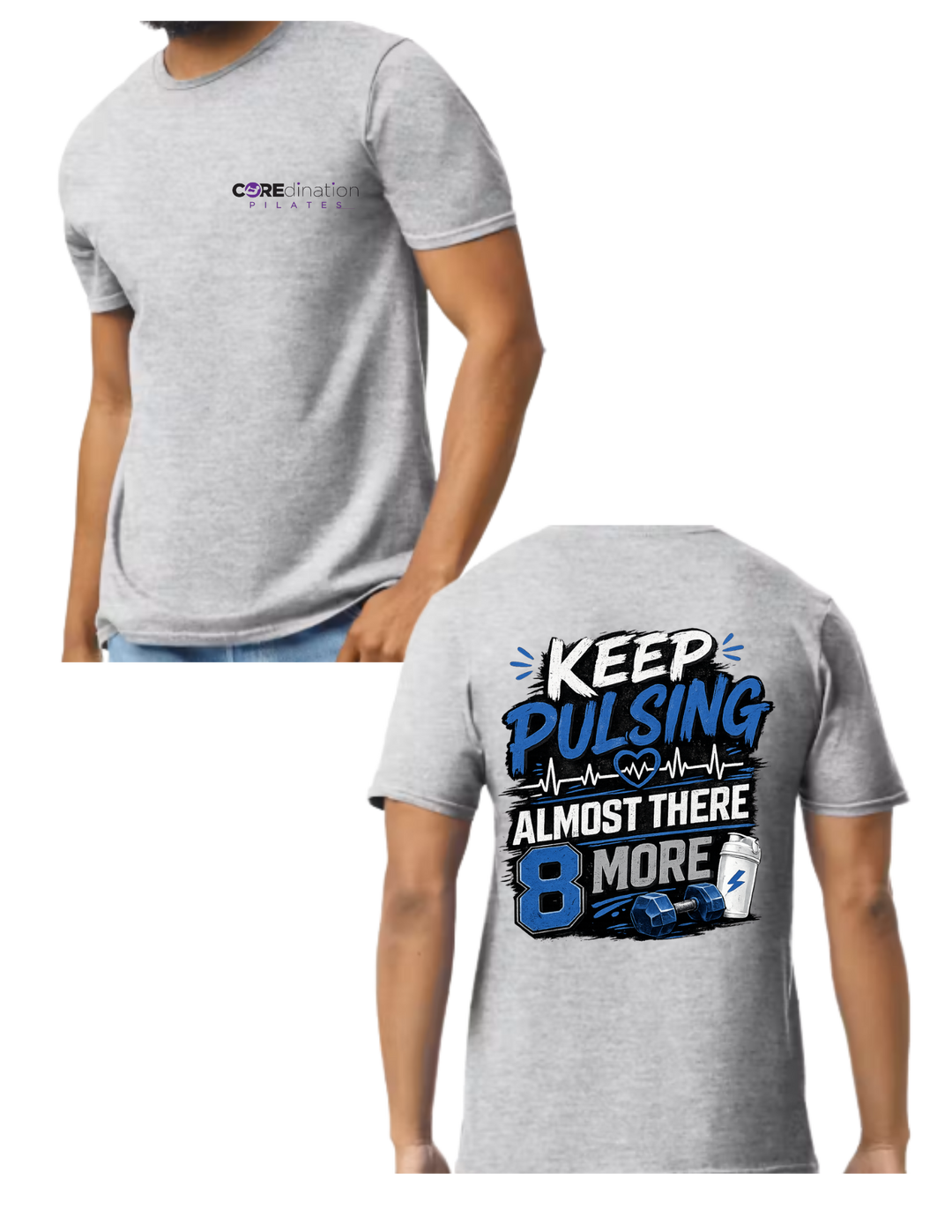 Keep Pulsing Almost There (Blue, Black, &amp; White Image)