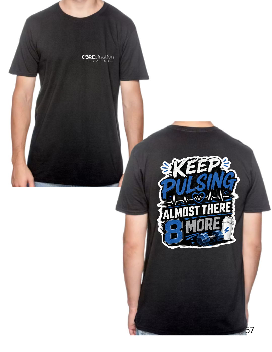 Keep Pulsing Almost There (Blue, Black, &amp; White Image)