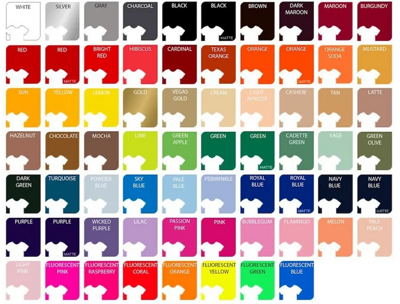 SISER HTV EasyWeed 12"x12" Sheets