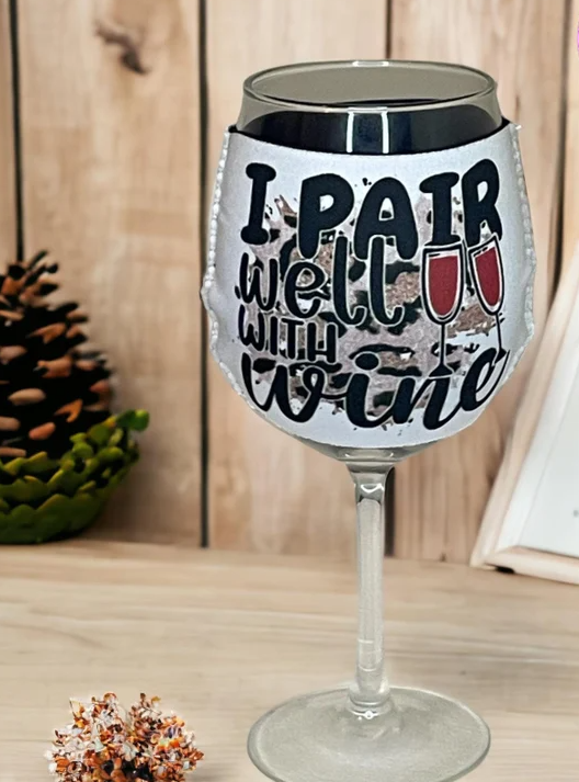 Sublimation Wine Glass Koozie