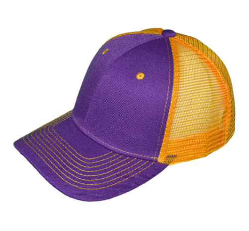 Adult Structured Trucker Hats with Mesh Back