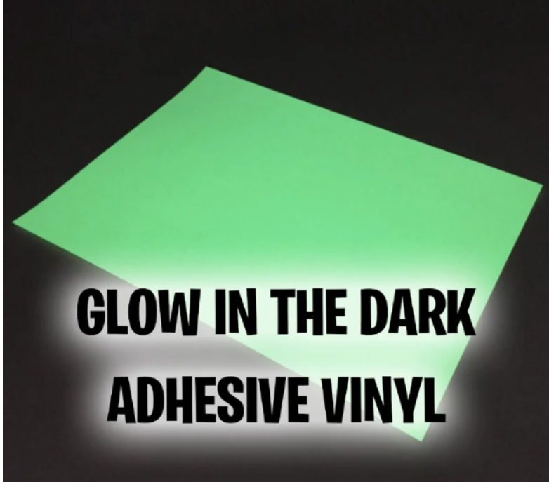 Glow in the Dark Decal Vinyl 12"x12"