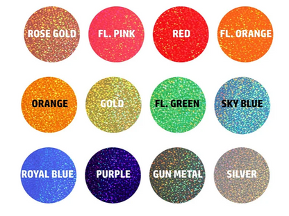 Glitter Holographic Decal Vinyl 12&quot;x12&quot;