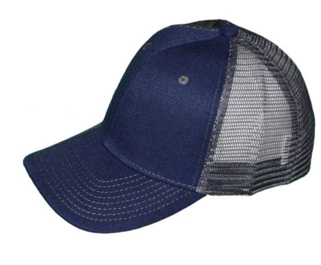 Adult Structured Trucker Hats with Mesh Back