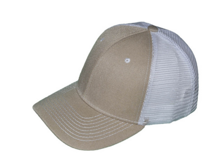 Adult Structured Trucker Hats with Mesh Back