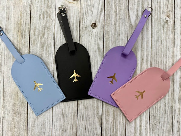 Laserable Leatherette Luggage Tags (4 3/4" x 2 3/4")