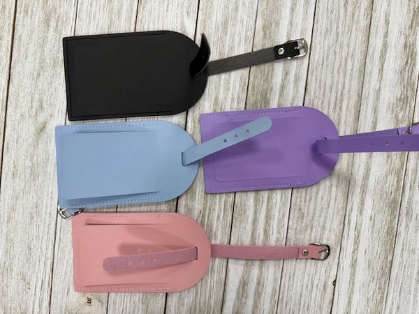 Laserable Leatherette Luggage Tags (4 3/4" x 2 3/4")
