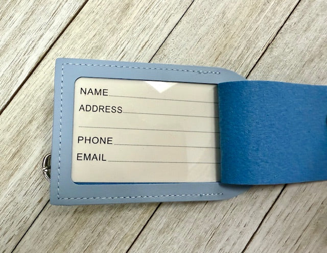 Laserable Leatherette Luggage Tags (4 3/4" x 2 3/4")