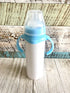 Stainless Steel Baby Bottle, Sublimation Printing, 8oz Baby Bottle, Steel Sublimation Bottle, Customizable Baby Bottle, Personalized Infant Feeding, Stainless Steel Handle Bottle, Durable Sublimation Design, Unique Baby Shower Gift, Eco-friendly Infant Feeding, Premium Sublimated Baby Gear, Safe Stainless Steel Baby Bottle,