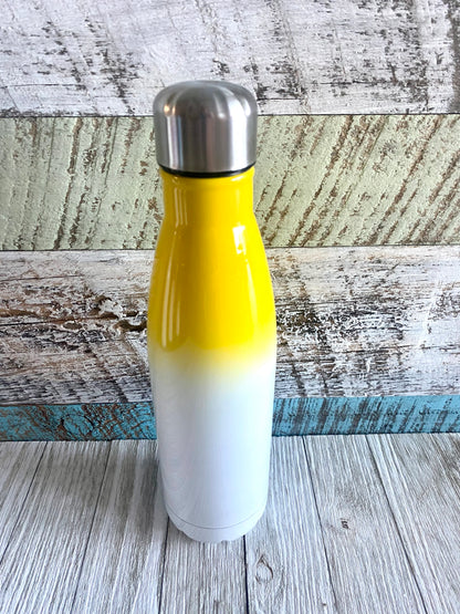 Sublimation Water Bottle, Stainless Steel Hydration, Ombre Design, 17oz Water Bottle, Customizable Drinkware, Success-themed Bottle, High-Quality Sublimation, Durable Stainless Steel, Eco-Friendly Hydration, Personalized Water Container, Unique Ombre Finish, Success Motivation Gear,